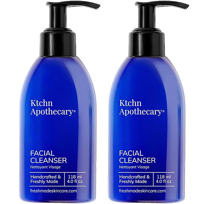 Natural Purifying Facial Cleanser | NonDrying Cream-to-Foam Face Wash | High-Performing yet Gentle | Reveal Softer, Smoother, Glowing Skin | Handcrafted in Small Batches | Pack of 2 ($55 Value)