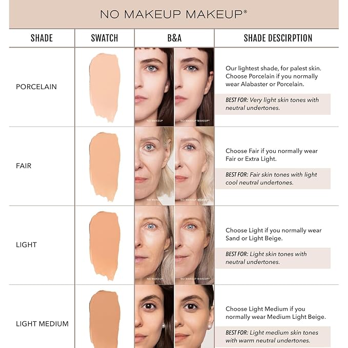 Long-Lasting Lightweight Foundation & Brush Duo | Cruelty-Free, Fragrance-Free, Buildable, Transfer-Proof Makeup (Light Medium)