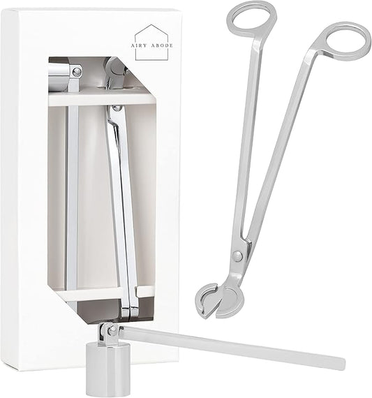 Candle Wick Trimmer and Candle Snuffer Accessory Set – Pick Your Color