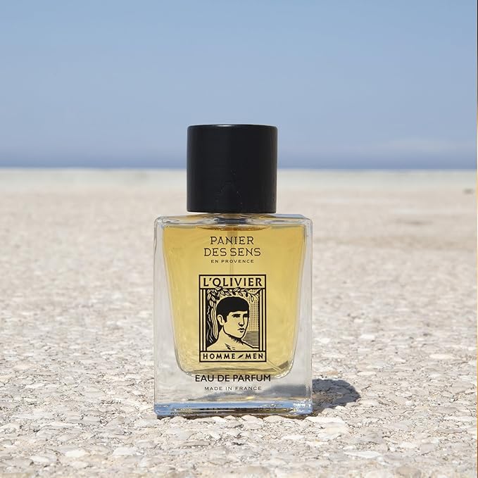 Panier des Sens - Long Lasting Perfume for Men - Musky & Woody Men Fragrance - Olive Leaves, Marine Notes, Cedar Wood - Elegant French Eau de Parfum - More Concentrated than Cologne - 1.7 Fl oz