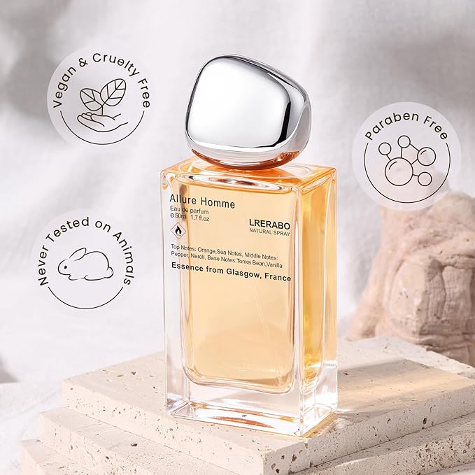 Woodsy Spicy Eau de Parfum - Inspired by Cha. Allure Homme Sport Cologne for Men, Perfume with White Musk, Tonka Beans, Amber, Orange - Fragrance Spray 50 ml | 1.7 oz