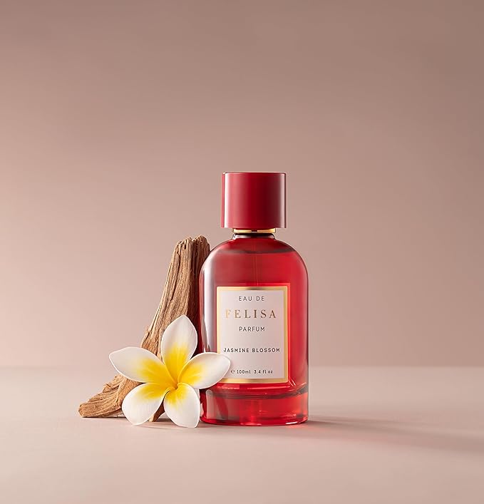 Jasmine Blossom Eau de Parfum 100ml – Unisex Chypre Floral Perfume, Long Lasting, Vegan, Sophisticated, Fruity, Elegant Fragrance for Women and Men