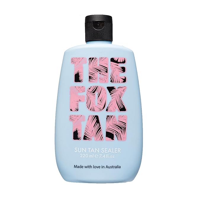 The Fox Tan Sun Tan Sealer, Moisture Rich Formula For Darker & Long-Lasting Tans, Creates Flawless, Glowing Skin, Vegan & Cruelty-Free, 220ml