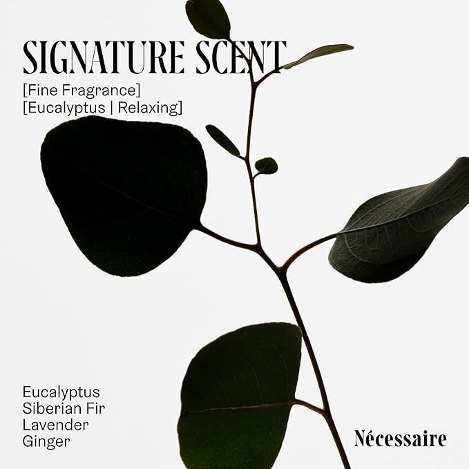 Nécessaire The Body Wash Eucalyptus - Natural Body Wash for Women & Men, Replenishing Shower Gel with Niacinamide, Vitamin C/E + Omega 6/9. Oil-In-Gel Cleanse, 8.4 fl oz.