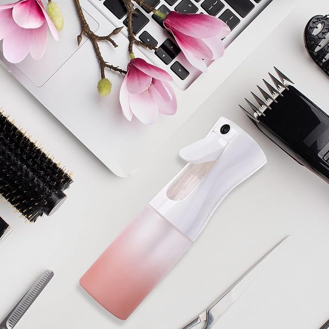 Continuous Water Mister for Hair - Continuous Spray Nano Fine Mist Sprayer - Empty Spray Bottle - Reusable Beauty Spray Bottle - Cleaning, Hairstyling & Plants - 5oz/150ml (Variety Pack)