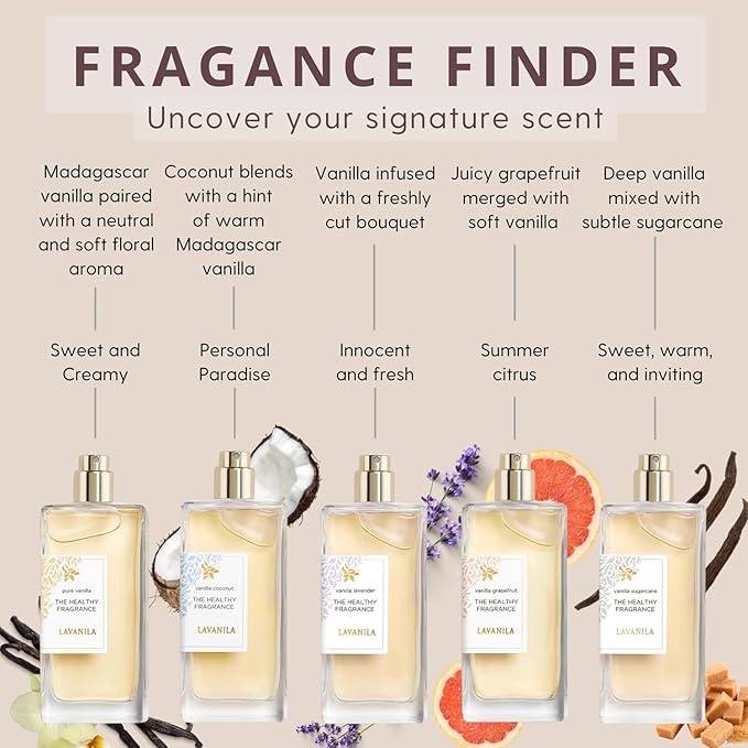 Lavanila Vanilla Coconut Perfume for Women, 0.32 oz Roller - Tropical Coconut, Tahitian Tiare Flower & Warm Vanilla, The Healthy Fragrance, Clean and Natural