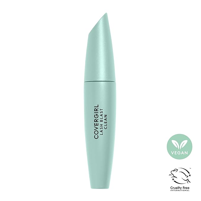CoverGirl Lash Blast Clean Volume Mascara, Vegan Formula, Volumizing, Smudge-Proof, Very Black, 1 Count