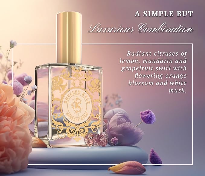 Shelley Kyle Signature Luxurious Perfume, Combination of Crushed Violet Leaves, Freesia and Lemon Zest, Perfect for Any Occasion, 60ml