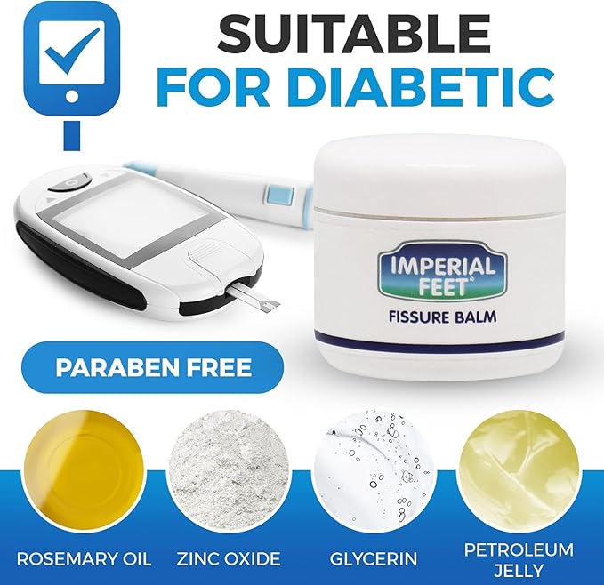 2 in 1 Foot Cream for Dry Cracked Heels - XL Foot Repair Cream for Dry Feet - Suitable for Diabetics - Used by Professionals
