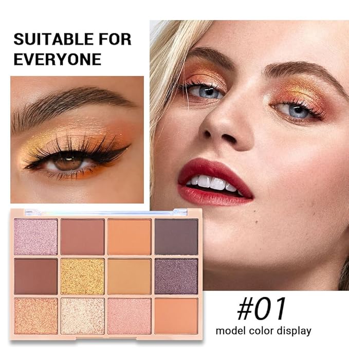 Neutral Eye Shadow Palette,Nude Pink Champagne Naked Cream Eyeshadow Palette,Make Up Pallets for Women Eyeshadow for Eyes Long Lasting Naturing-Looking