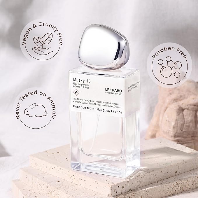 Ambre Musk Eau de Parfum - Inspired by L' Labo's ANOTHER 13 Perfume For Women & Men, Paraben Free, Vegan, Clean Ingredients, Unisex - Fragrance Spray 50 ml | 1.7 oz