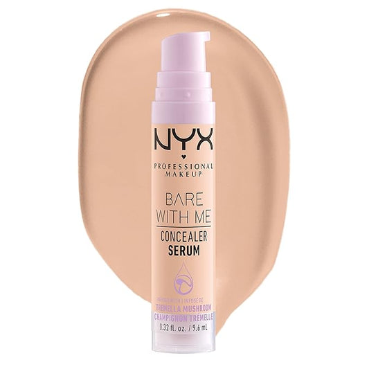 NYX PROFESSIONAL MAKEUP Bare With Me Concealer Serum, Concealer Makeup For Up To 24Hr Hydration - Vanilla