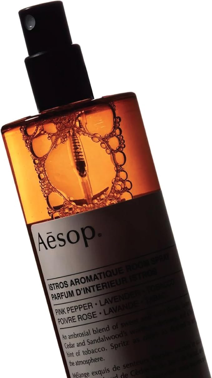 Aesop Istros Aromatique Room Spray | Non-Aerosol Air Freshener | Vibrant, Floral, Smoky | Aroma for Several Hours | 3.4 oz / 100mL