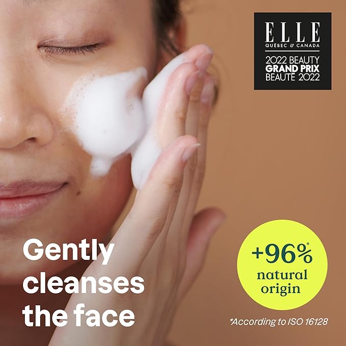 ATTITUDE Micellar Foaming Facial Cleanser, EWG Verified, Dermatologically Tested, Plant and Mineral-Based, Vegan, White Tea Leaves, 5 Fl Oz