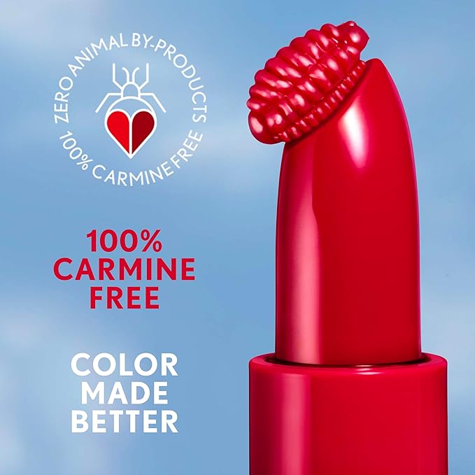 COVERGIRL Clean Lip Color, Maple Glaze, Satin Finish, Squalane, Avocado & Aloe, Carmine-Free, Non-Drying, 0.12oz