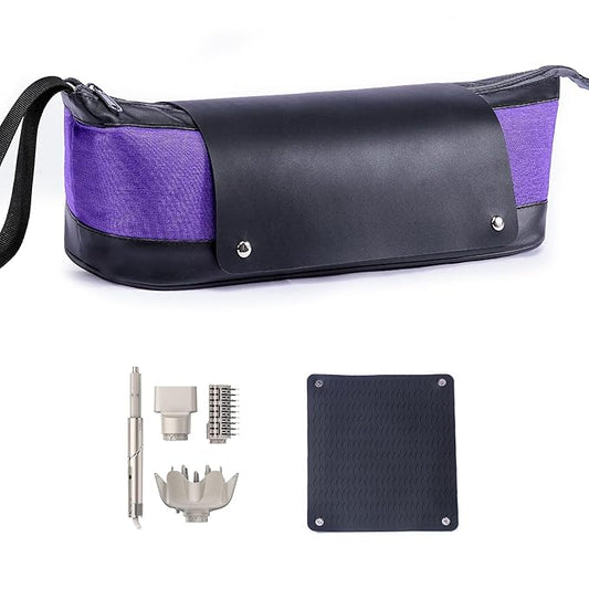 2IN1 Hair Tools Travel Bag with Removable Heat Resistant Mat Curling Iron Travel Case, Hair Dryer Organizer for Flat Irons, Straighteners and Haircare Accessories, Hot Tools Travel Bag Hair