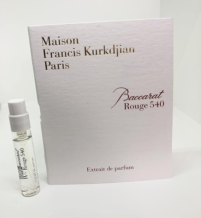 Maison Francis Kurkdjian Baccarat Rouge 540 EXTRAIT de Parfum Vial Sample Spray 2ml/ 0.06oz New