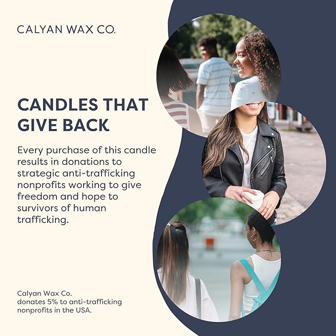Calyan Wax Co. Cedar & Tobacco Scented Candle - 75 Hour Burn - Luxury Non Toxic Soy Wax Candles - Long Lasting Black Tumbler Jar Candle for Home - 10.2oz