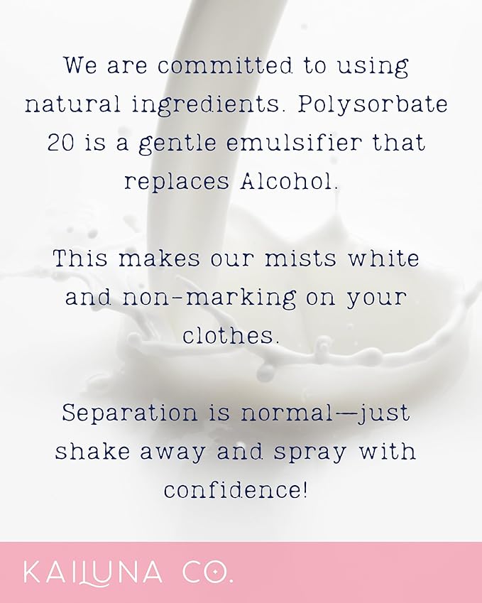 Rose Natural Hair & Body Mist Spray, Pure Essential and Fragrance Oils, Alcohol-Free, Handmade in California, 0.5Fl Oz