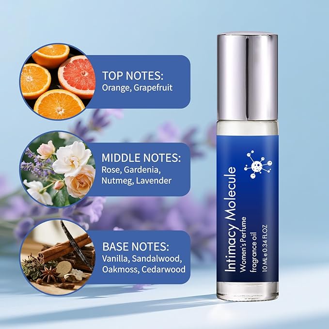 Pheromone Perfume for Women – Roll-On Travel Size Rollerball Fragrance – Long-Lasting Clean Scent with Essential Oils – 0.34 Fl Oz (10ml) (TOUCH ME)