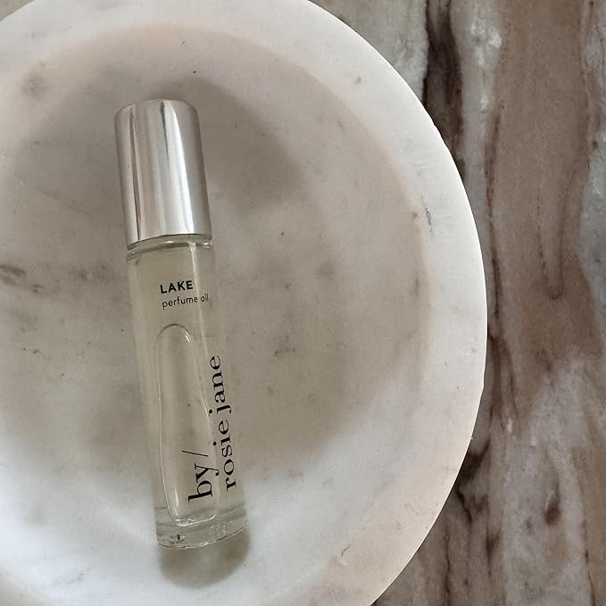 By Rosie Jane Perfume Oil (Lake) - Travel Size Roll On Perfume with Notes of Vanilla, Lakeside Lemon & Soft Cedar - Paraben, Sulfate & Phthalate Free (7ml)