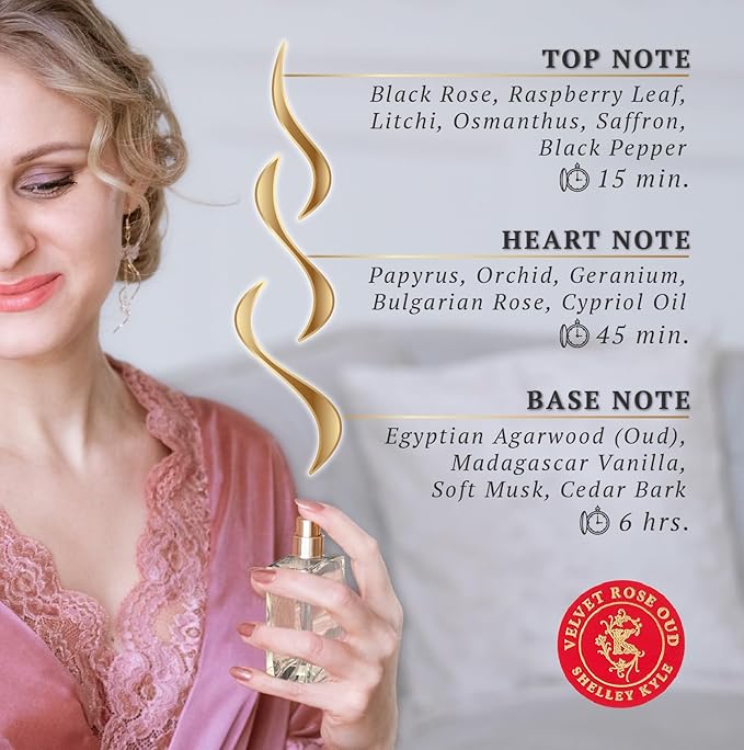 Shelley Kyle Unveiling Exquisite Fragrances with Travel Size Women Perfume. Discover Enchanting, and Tease Perfume for Women, plus Floral Scents Velvet Rose Oud Perfume 30ml