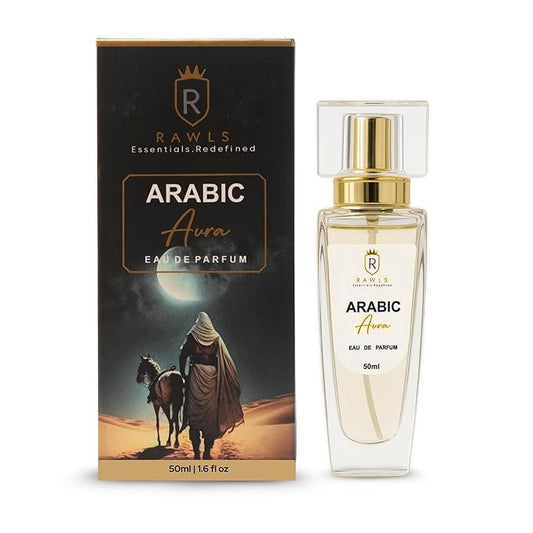 Arabic Aura Eau de Parfum Spray – Unisex Long-Lasting Perfume with Coffee, Jasmine, Vanilla & Cedarwood – Clean Luxury Fragrance for Day & Night, Travel Size, 50ml
