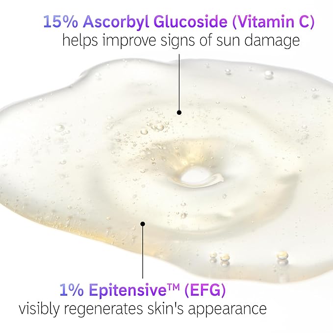 The INKEY List 15% Vitamin C and EGF Serum 1 Fl Oz, Reduces Hyperpigmentation, Rejuvenating Skin Care, Vegan Friendly, Suitable For All Skin Types