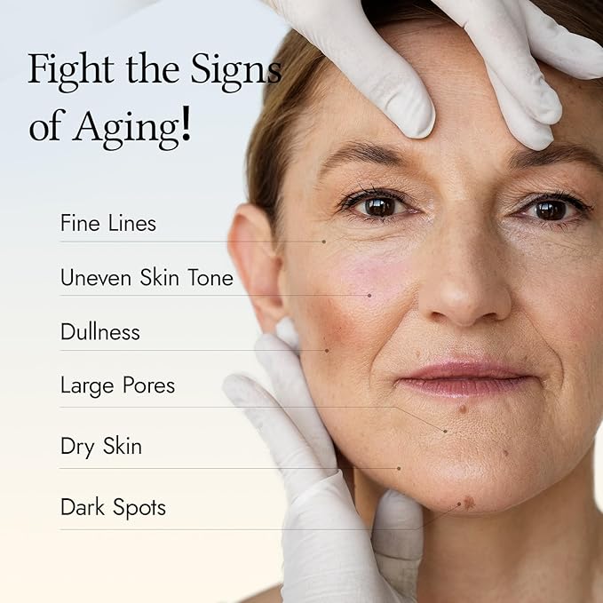 WNP Vitamin C Serum for Face - Dermatologist Tested Anti-Aging & Brightening with Hyaluronic Acid & Vitamin E, Treatment for Dark, Age, Sun Spot, Melasma, Hyperpigmentation, Fine Lines & Wrinkles