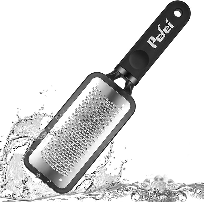 Colossal Pedicure Rasp Foot File, Professional Foot Care Pedicure Stainless Steel File to Removes Hard Skin, Can Be Used On Both Dry and Wet Feet