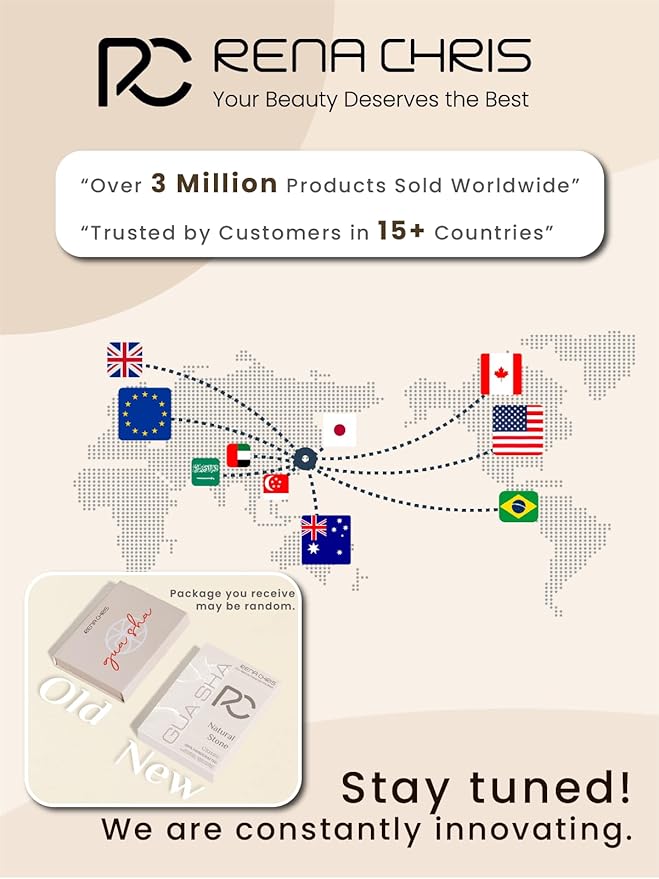 Rena Chris Gua Sha Facial Tools: Natural Jade Stone Guasha Tool for Face Acupuncture Therapy, Facial Massager for Jawline Sculpting and Puffiness Reducing (Mint Green)