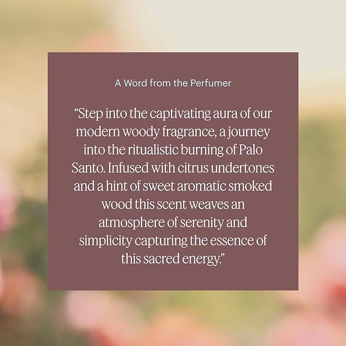 Aera Mini Palo Santo - Essential Oil for Home - Purifying and Cleansing Fragrance - Notes of Palo Santo, Juniper and Peru Balsam - Scent Refill - Capsule Size Works with Mini Diffuser