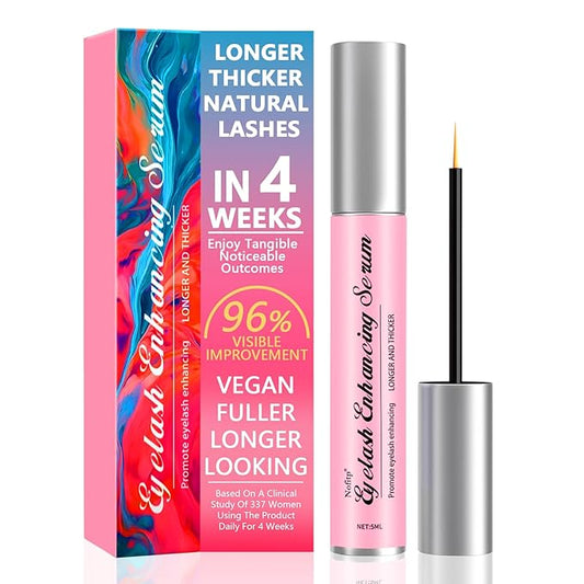 Lash Serum，Eyelash Growth Serum for Thicker, Longer, Fuller Eyelashes,Vegan and Cruelty-Free Formula for Sensitive Eyes 0.17 Fl Oz (Pack of 1)