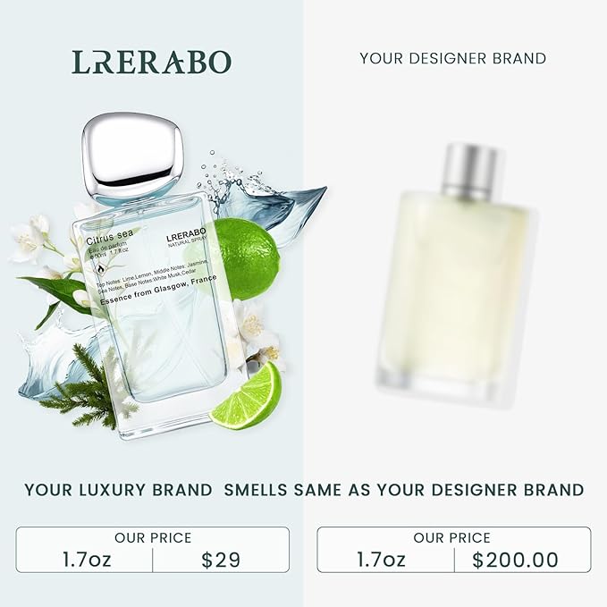 Marine Citrus Eau de Toilette - Inspired by G.A.'s Aqua di. Giò Cologne for Men, Perfume with Bergamot notes, Jasmine, White Musks, Patchouli, Cedarwood - Fragrance Spray 50 ml | 1.7 oz