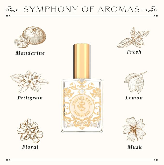 Shelley Kyle Signature Luxurious Perfume, Combination of Crushed Violet Leaves, Freesia and Lemon Zest, Perfect for Any Occasion, 60ml