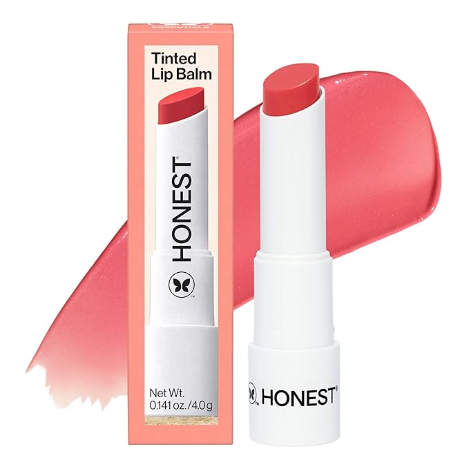 Honest Beauty Moisturizing Vegan Tinted Lip Balm | Antioxidant-rich Acai Extracts + Avocado Oil | Paraben Free + Cruelty Free | Fruit Punch