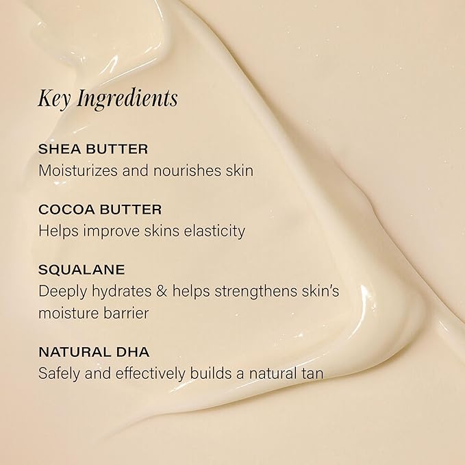 + Lux Unfiltered N°32 Deep Gradual Self Tanner, Hydrating Self Tanning Lotion with Shea Butter & Squalane - Non-Sticky, No Transfer, Natural-Looking Tan - Vegan & Cruelty-Free Sunless Tanner - Santal