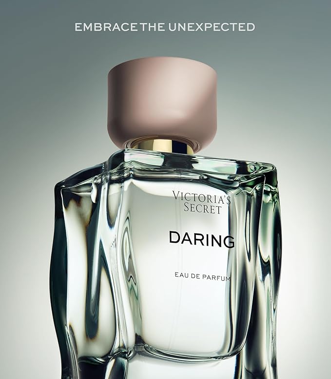 Victoria's Secret Daring Eau de Parfum, Notes of Bright Bergamot, Warm Oakmoss and Bold Amber, Perfumes for Women (3.4 oz)