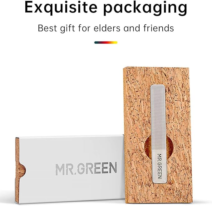 MR.GREEN Glass Nail Shiner ，Upgrade Nano Glass Nail Files &Nail Buffers Polisher Professional Crystal Manicure Tools Kit for Natural Nail
