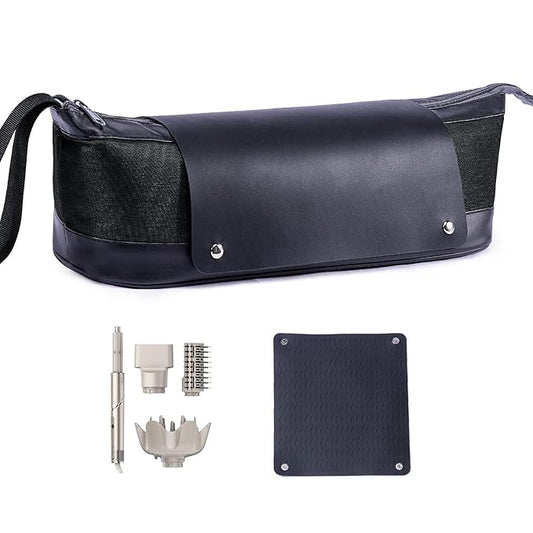 2IN1 Hair Tools Travel Bag with Removable Heat Resistant Mat Curling Iron Travel Case, Hair Dryer Organizer for Flat Irons, Straighteners and Haircare Accessories, Hot Tools Travel Bag Hair