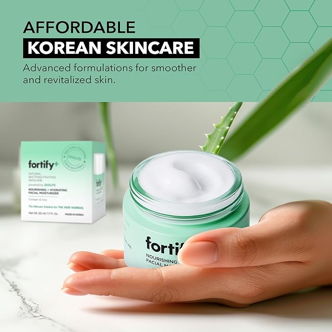 Hyaluronic Acid Moisturizer For Face with Collagen & Aloe - Dermatologist-Tested Anti-Aging Korean Skin Care - Ultra Hydrating & Nourishing - Fragrance & Alcohol-Free - 50ML/1.7Fl.Oz