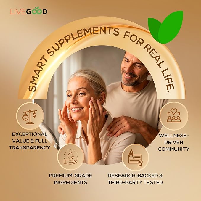 LIVEGOOD™ Instant Youth, Wrinkle Reducer – Rapid Action Eye Cream for Fine Lines, Puffiness & Under-Eye Bags, Lightweight Anti-Aging Formula, Smoother Appearance, 15ml Bottle