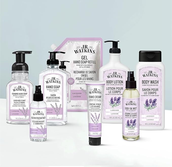 J.R. Watkins Naturally Hydrating Body Oil Mist, Lavender, 6 fl oz, 2 Pack