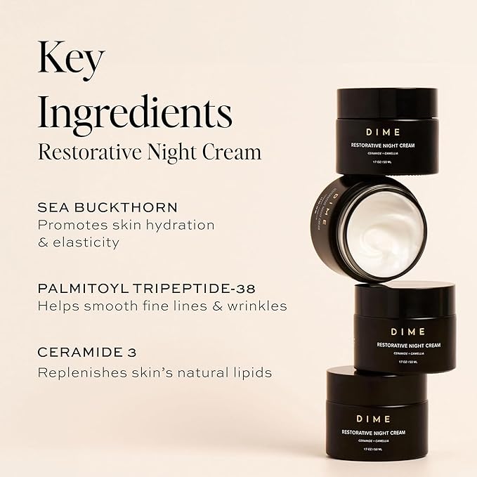 DIME Beauty Moisture Set ($75 Value) - Includes Dewy Day Cream + Restorative Night Cream (50 ml Each)