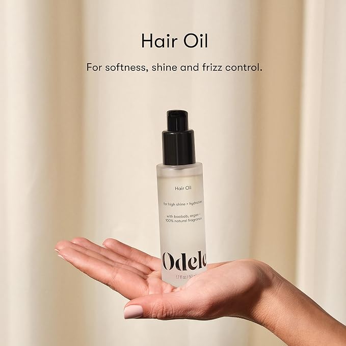 Odele Hair Oil, with Baobab & Argan Oils for High Shine, Hydration, and All Hair Types, 1.7 Fl Oz