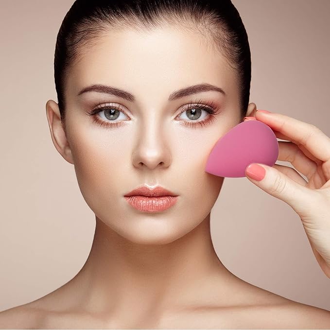 14PCS Makeup Sponge Set, Beauty Blender Sponge for Foundation Blending with 3PCS Mini Makeup Sponges & 4PCS Triangle Powder Puff, Soft Make Up Sponges for Face Cosmetic Applicator for Powder Liquid