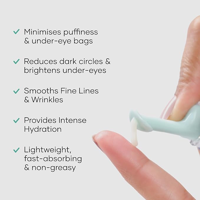 Cureskin Under Eye Gel for Dark Circles for Women and Men | Bio-Peptide Under Eye Gel to Reduce Dark Circles, Puffiness & Wrinkles | Under Eye Cream for Men and Women