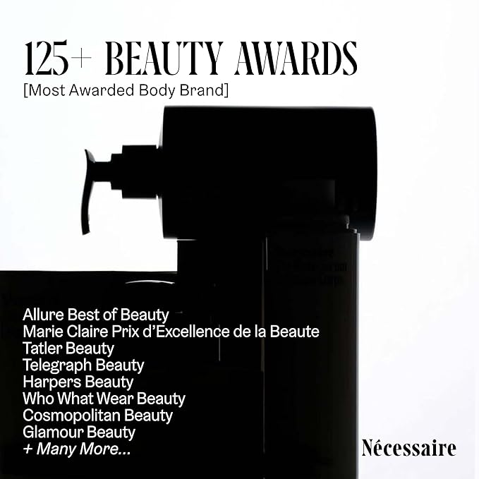 Nécessaire The Body Lotion Fragrance-Free — Unscented Multi-Peptide Body Moisturizer for Women + Men – Non-Comedogenic Lotion for Sensitive Skin – 200 ml/6.8 fl oz