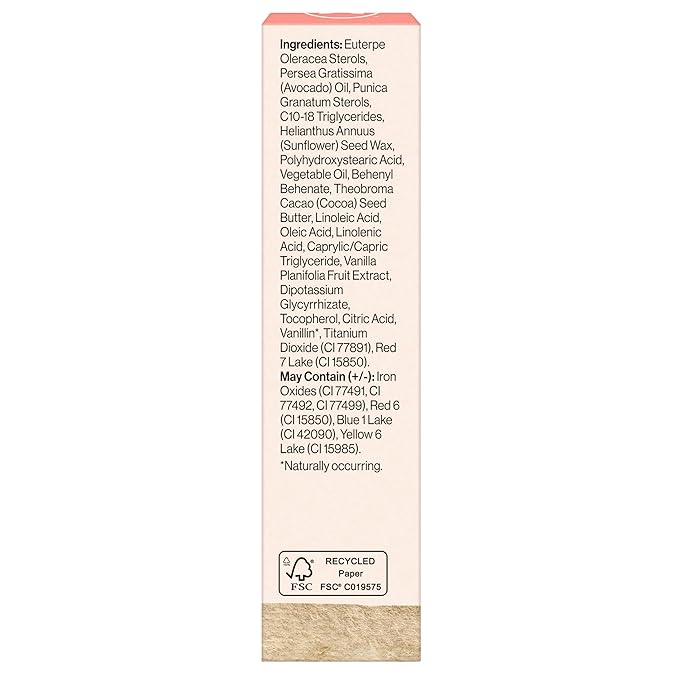 Honest Beauty Moisturizing Vegan Tinted Lip Balm | Antioxidant-rich Acai Extracts + Avocado Oil | Paraben Free + Cruelty Free | Plum Drop