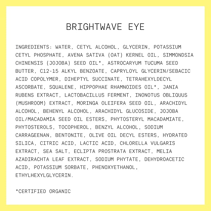 Kinship Brightwave Vitamin C Under Eye Brightener Cream for Sensitive Skin | Dark Circles Under Eye Treatment | Diminishes Fine Lines | Hydrating Eye Cream w/Antioxidants | Fragrance Free, (0.5 Oz)
